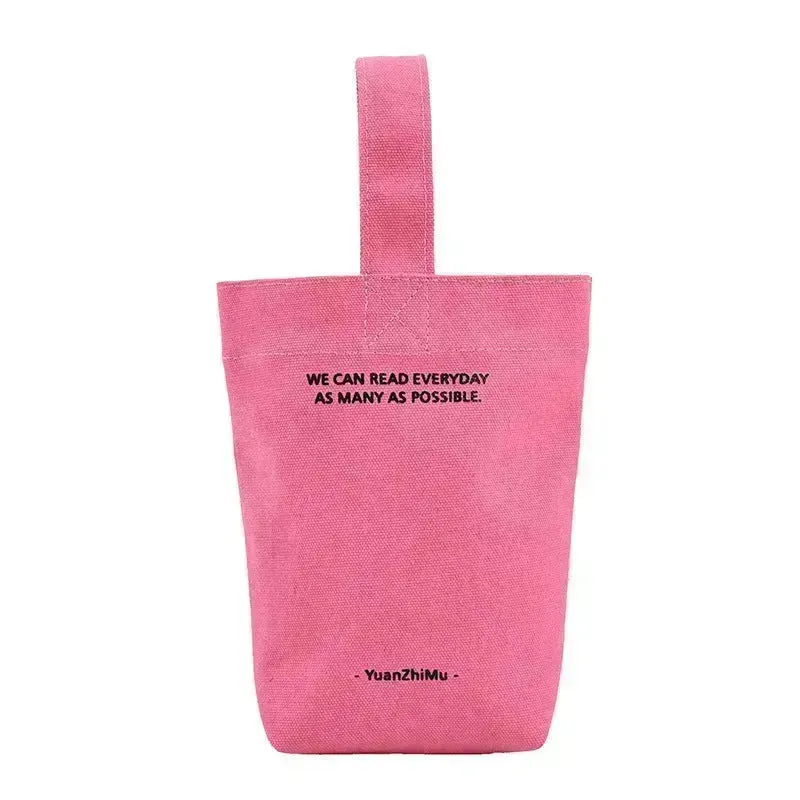 Canvas Lunch Solid Color Canvas Bag