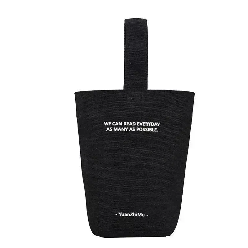 Canvas Lunch Solid Color Canvas Bag