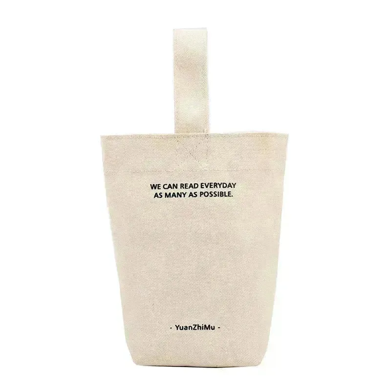 Canvas Lunch Solid Color Canvas Bag