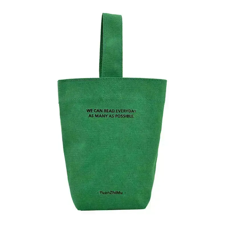 Canvas Lunch Solid Color Canvas Bag