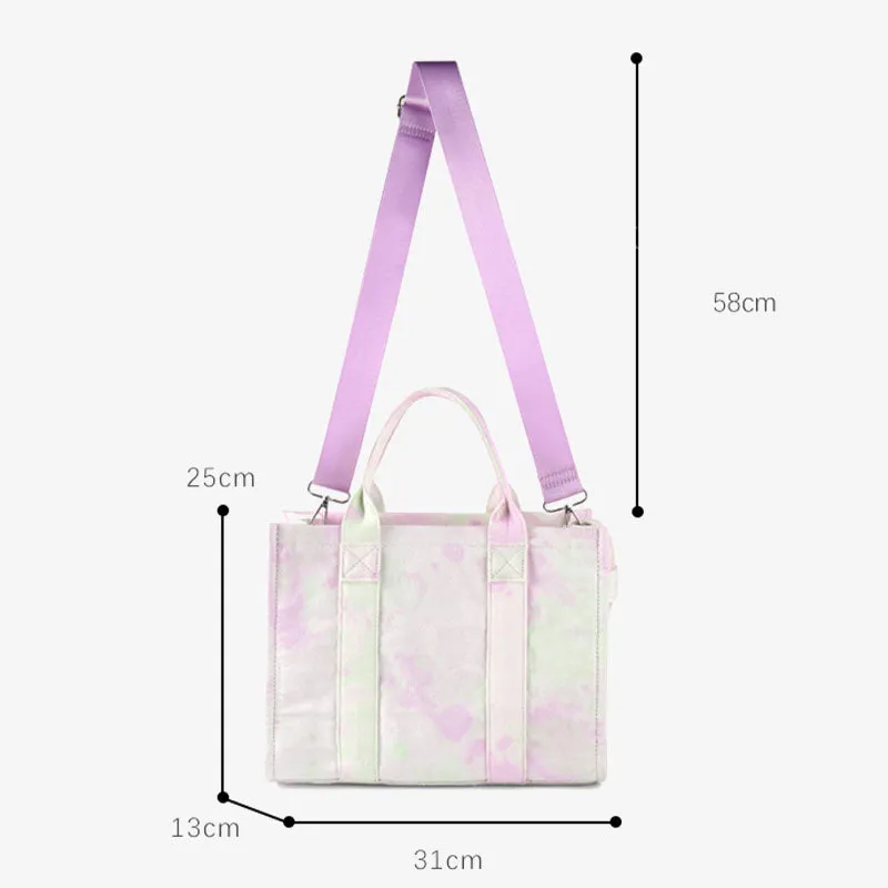 Canvas Tote For Women Commuter Ethnic Strap Crossbody Handbag