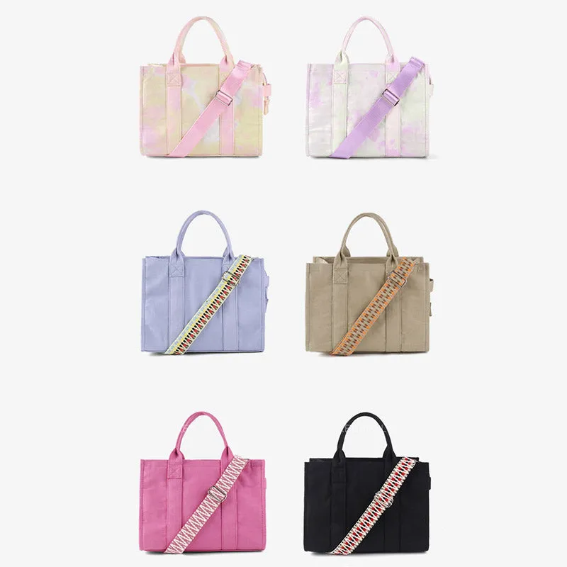 Canvas Tote For Women Commuter Ethnic Strap Crossbody Handbag