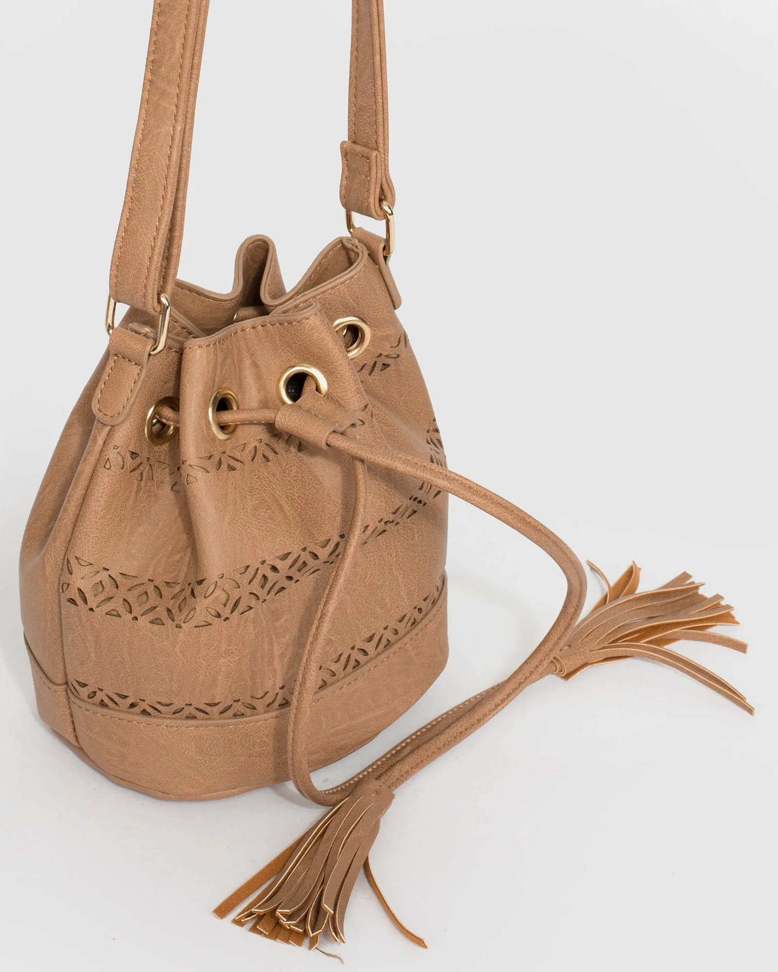 Caramel Tali Bucket Bag