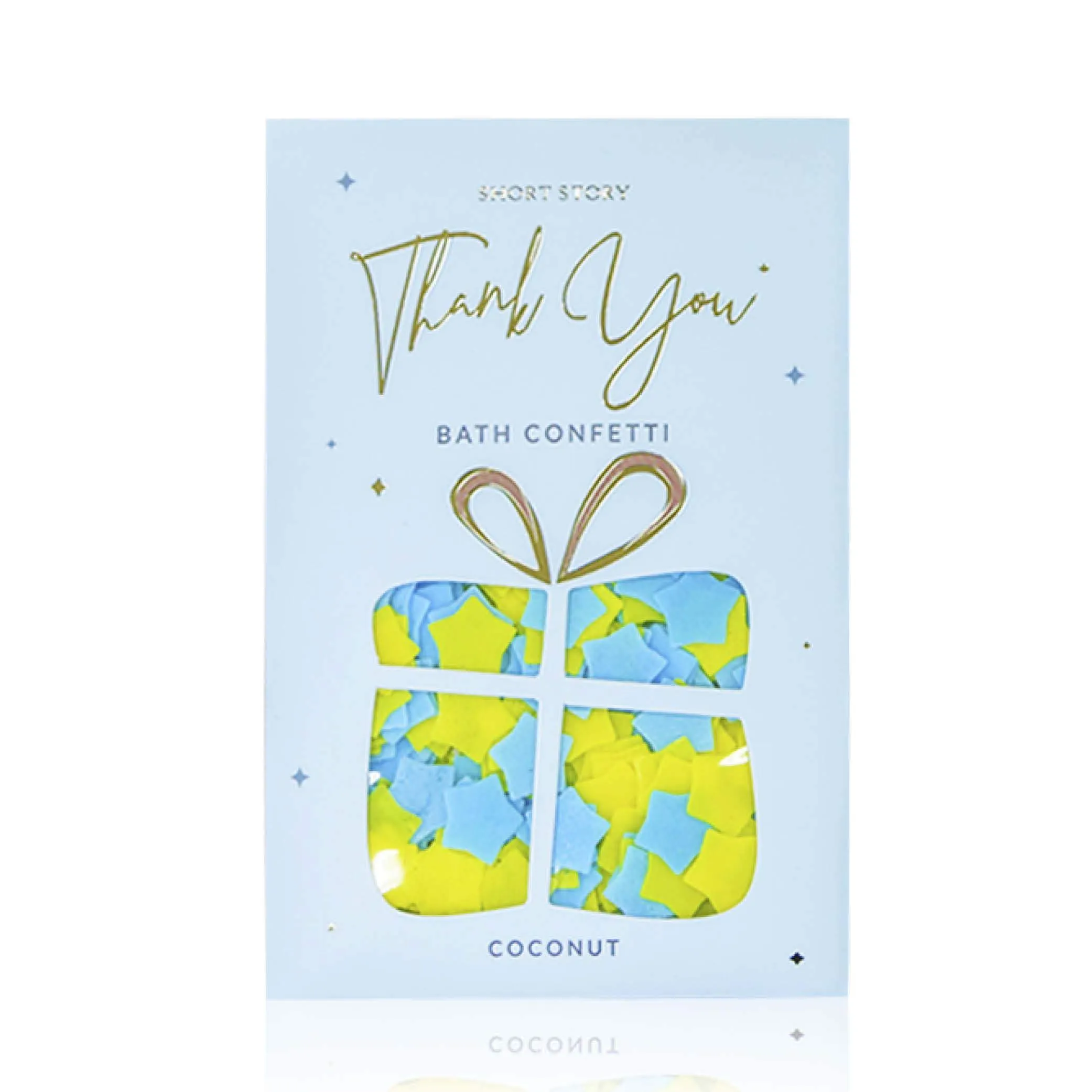 Card Bath Confetti Thank You Coconut