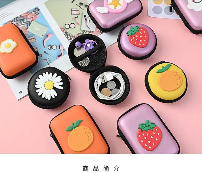 Cartoon Square Headphone case (Random) - H02711