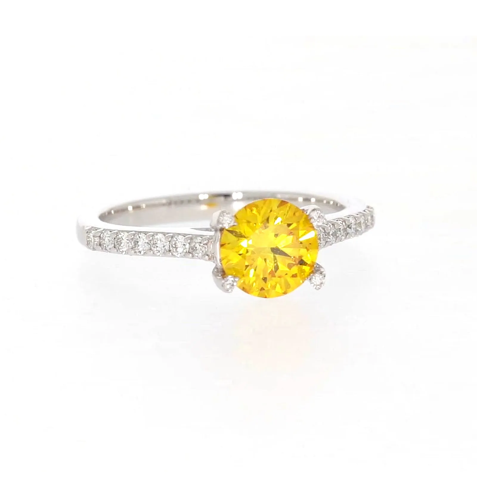 Celebration 18ct White Gold Round Brilliant Cut 1.40 CARAT tw of Lab Grown Diamond Ring