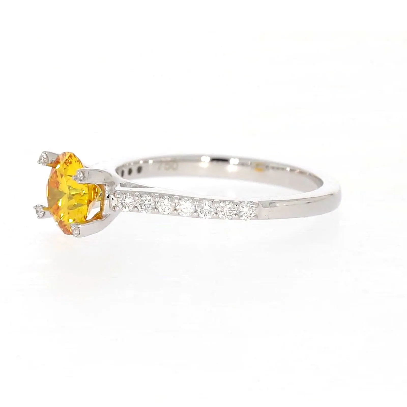 Celebration 18ct White Gold Round Brilliant Cut 1.40 CARAT tw of Lab Grown Diamond Ring
