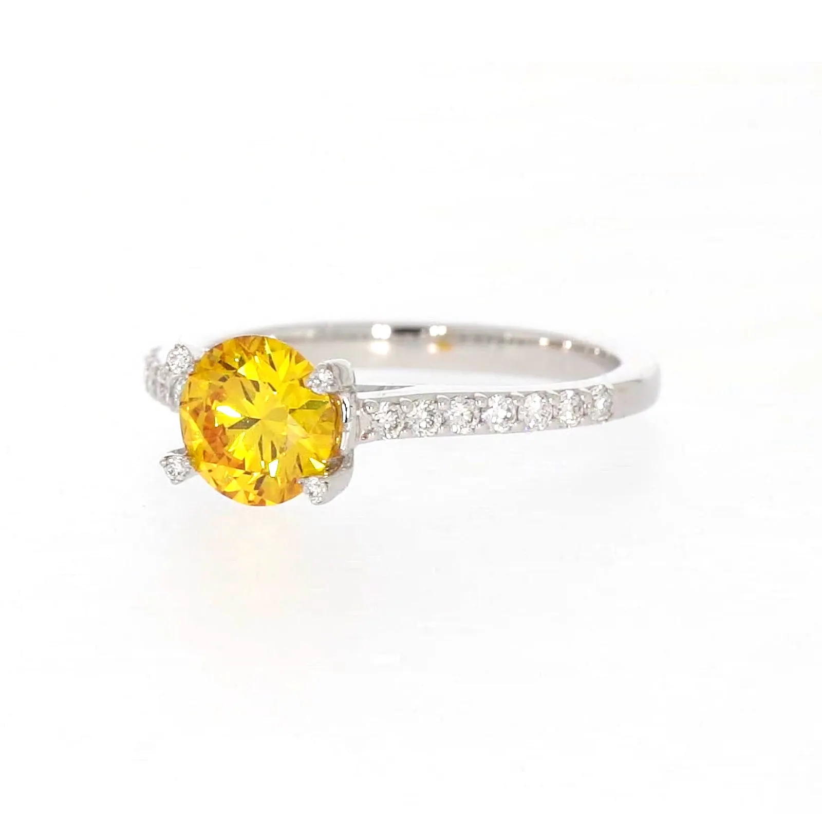 Celebration 18ct White Gold Round Brilliant Cut 1.40 CARAT tw of Lab Grown Diamond Ring