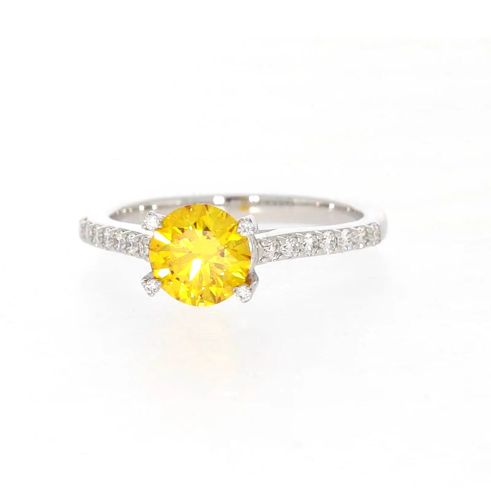 Celebration 18ct White Gold Round Brilliant Cut 1.40 CARAT tw of Lab Grown Diamond Ring