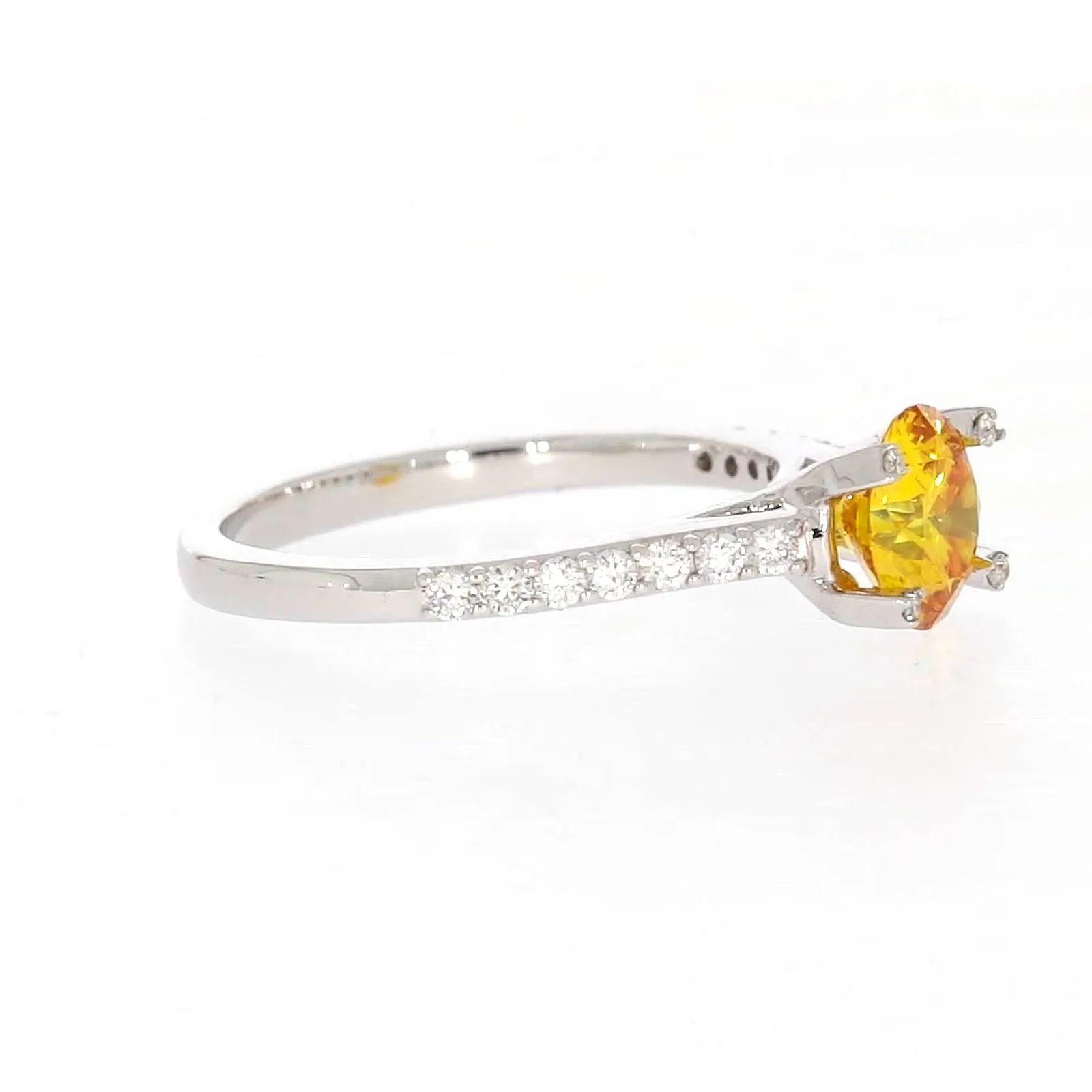 Celebration 18ct White Gold Round Brilliant Cut 1.40 CARAT tw of Lab Grown Diamond Ring