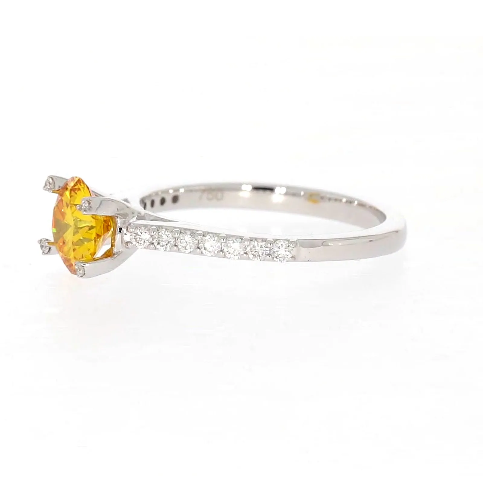 Celebration 18ct White Gold Round Brilliant Cut 1.40 CARAT tw of Lab Grown Diamond Ring
