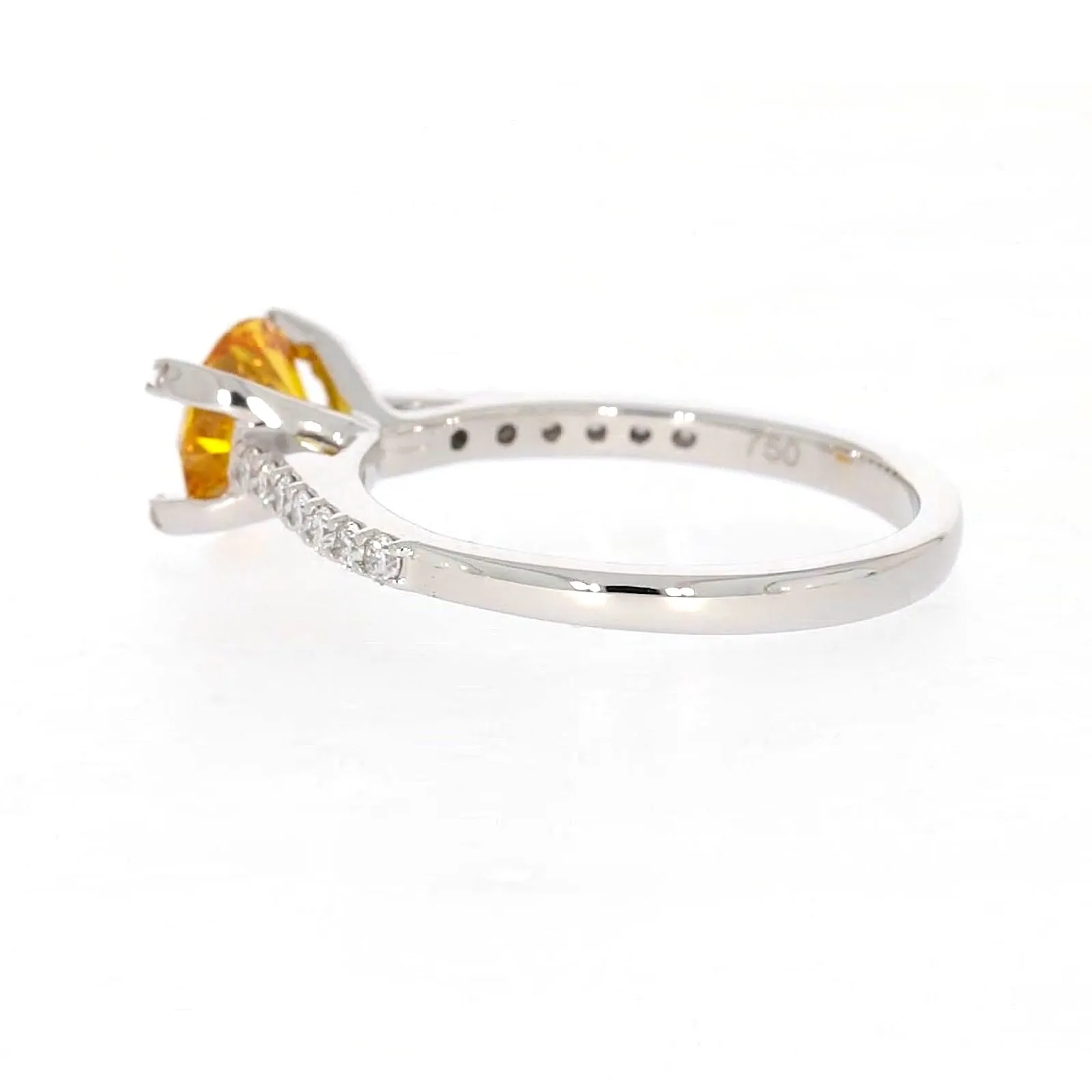 Celebration 18ct White Gold Round Brilliant Cut 1.40 CARAT tw of Lab Grown Diamond Ring