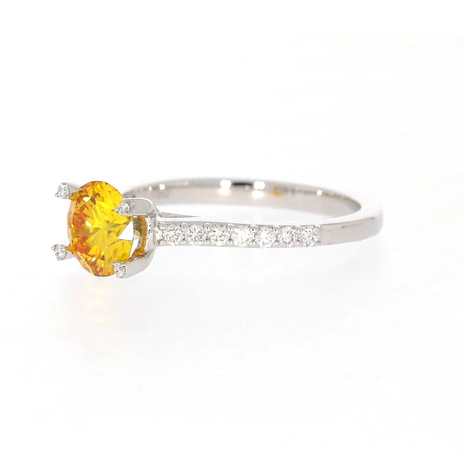 Celebration 18ct White Gold Round Brilliant Cut 1.40 CARAT tw of Lab Grown Diamond Ring
