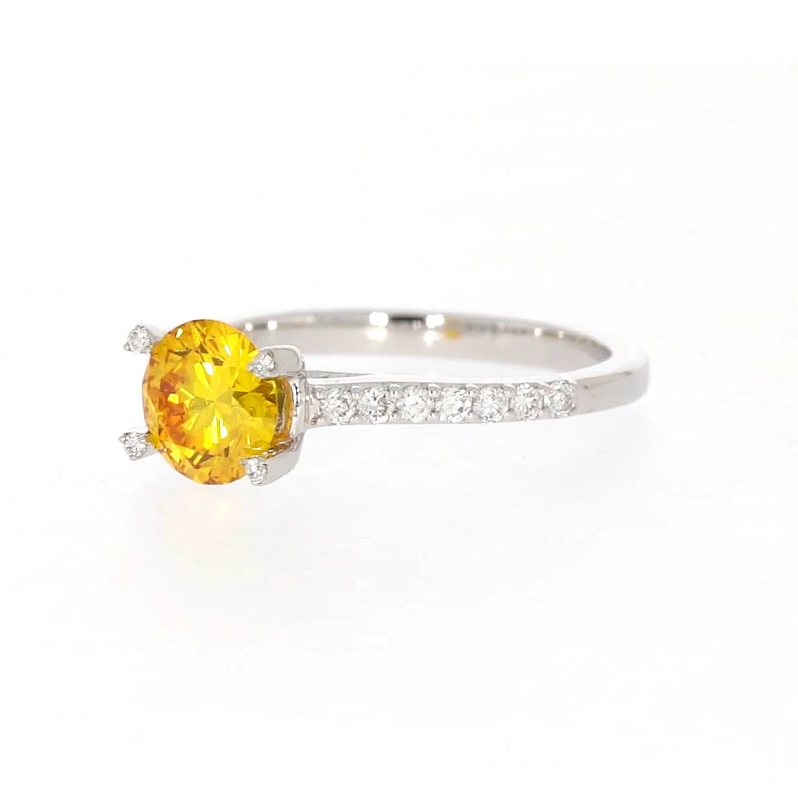 Celebration 18ct White Gold Round Brilliant Cut 1.40 CARAT tw of Lab Grown Diamond Ring
