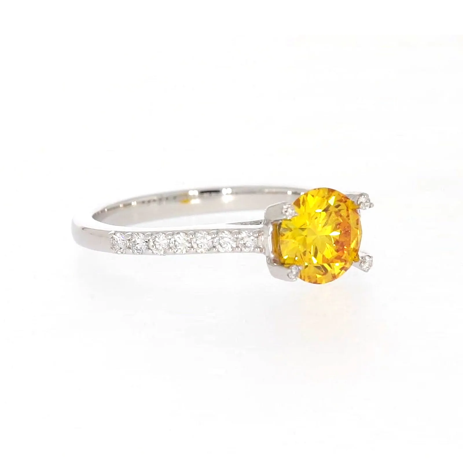 Celebration 18ct White Gold Round Brilliant Cut 1.40 CARAT tw of Lab Grown Diamond Ring