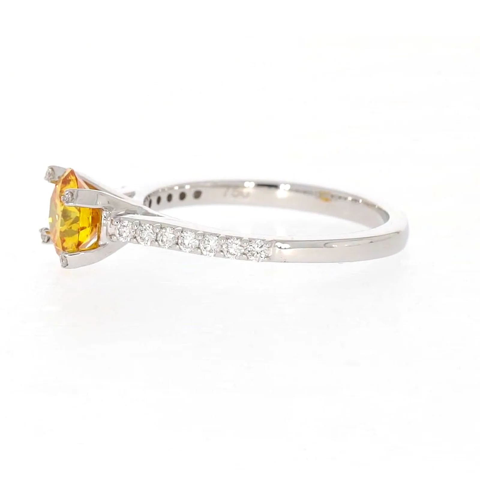 Celebration 18ct White Gold Round Brilliant Cut 1.40 CARAT tw of Lab Grown Diamond Ring