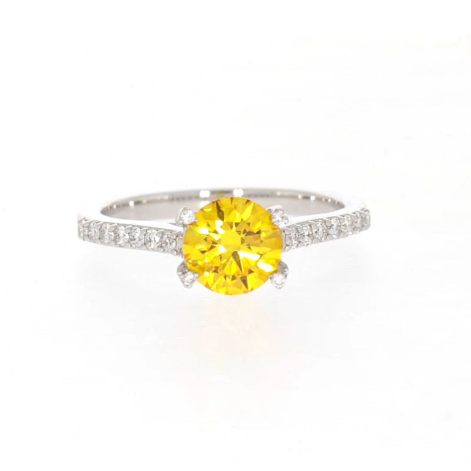 Celebration 18ct White Gold Round Brilliant Cut 1.40 CARAT tw of Lab Grown Diamond Ring