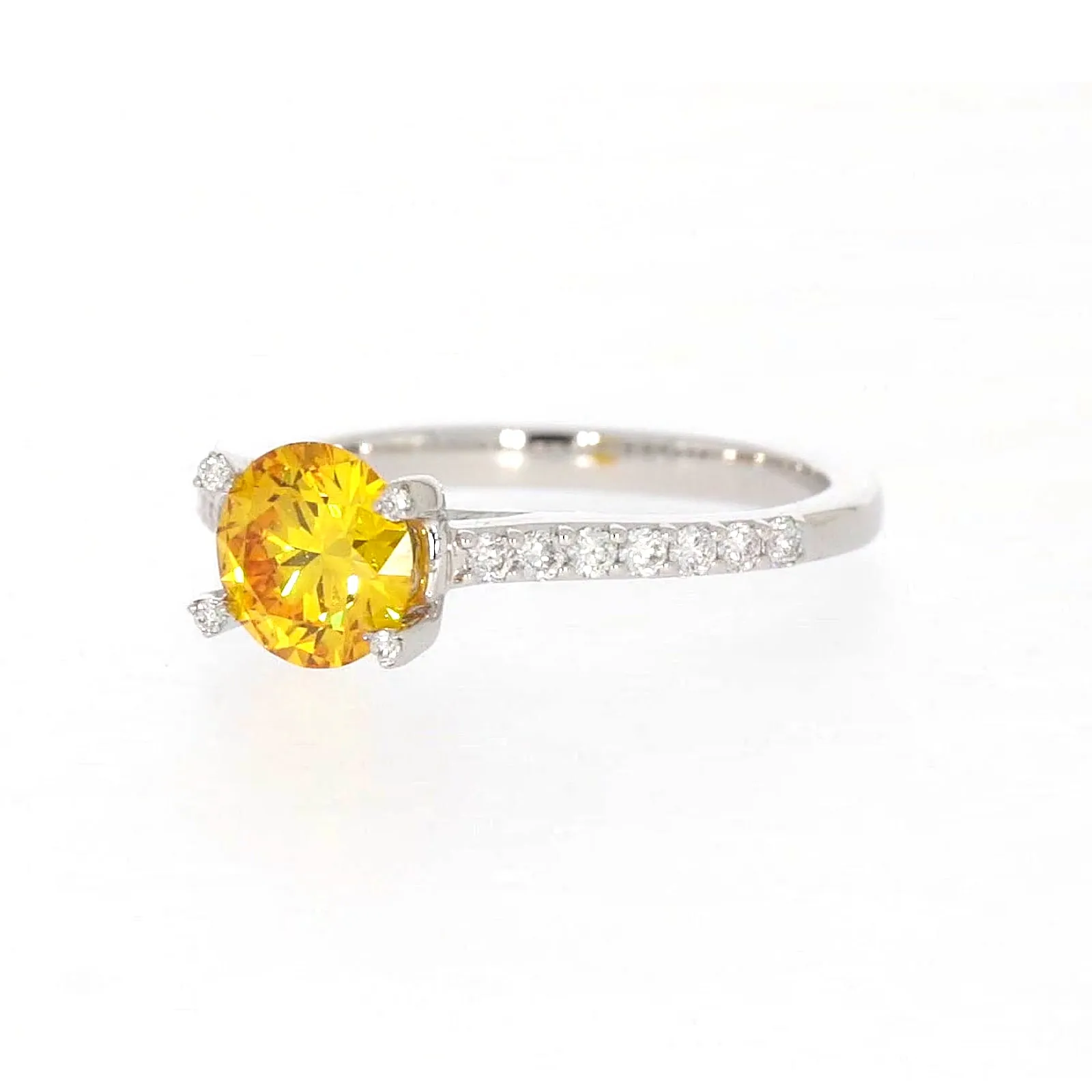 Celebration 18ct White Gold Round Brilliant Cut 1.40 CARAT tw of Lab Grown Diamond Ring