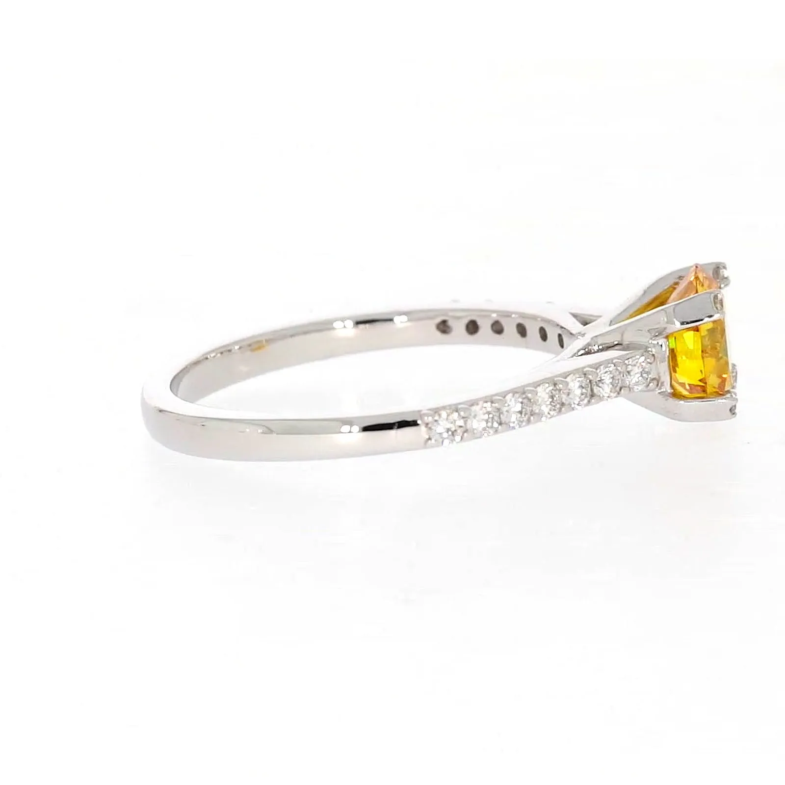 Celebration 18ct White Gold Round Brilliant Cut 1.40 CARAT tw of Lab Grown Diamond Ring