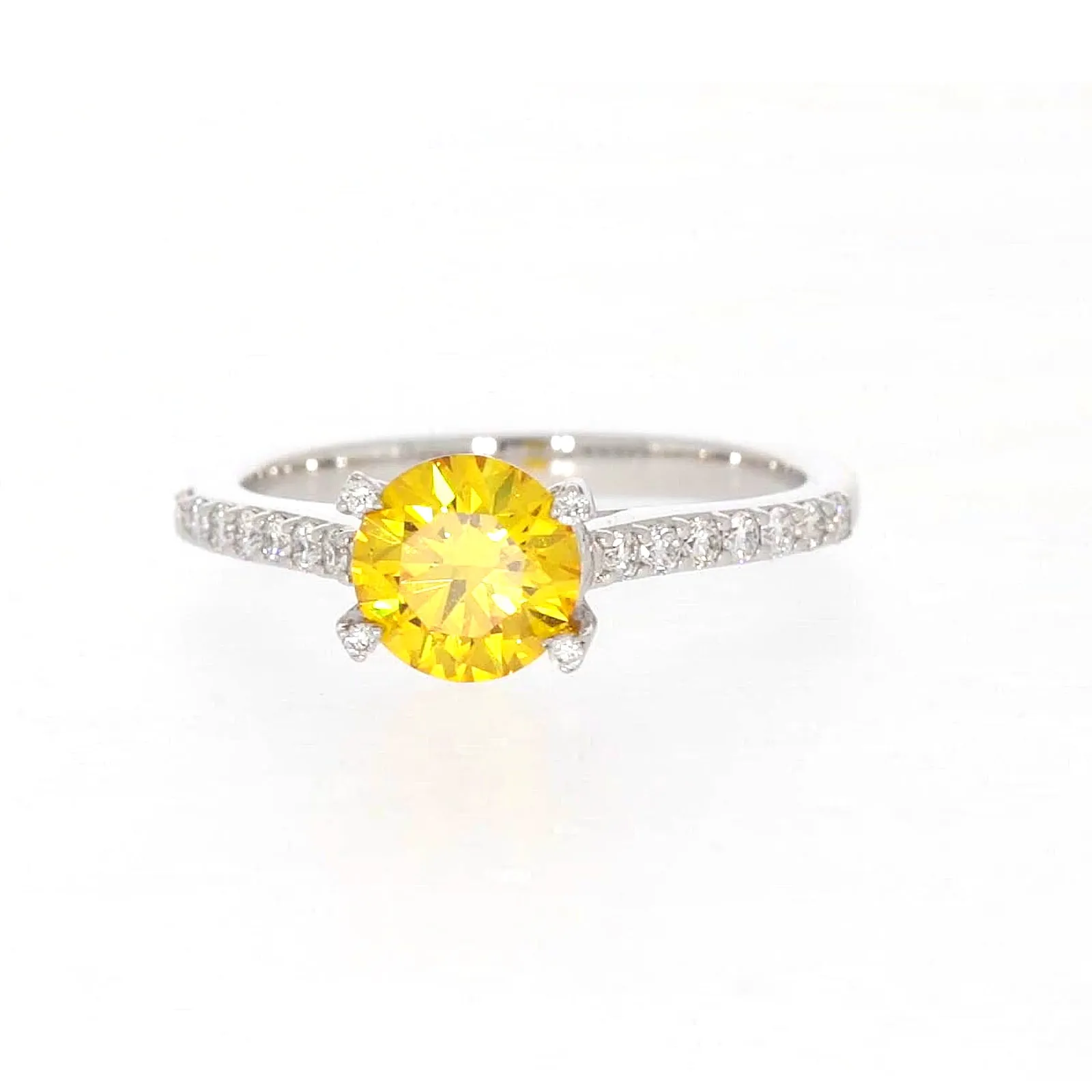 Celebration 18ct White Gold Round Brilliant Cut 1.40 CARAT tw of Lab Grown Diamond Ring