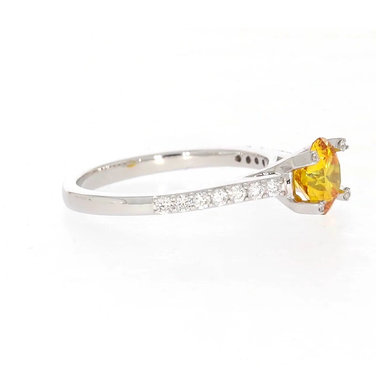Celebration 18ct White Gold Round Brilliant Cut 1.40 CARAT tw of Lab Grown Diamond Ring