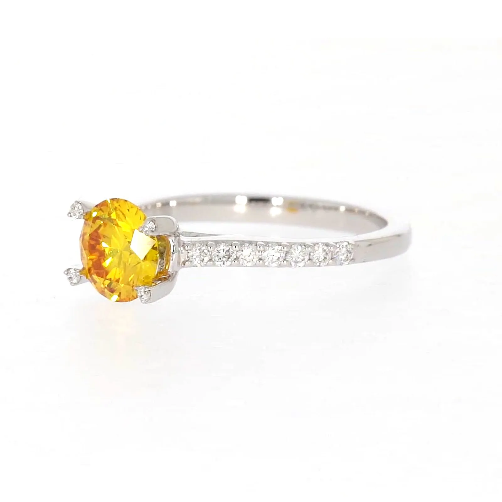 Celebration 18ct White Gold Round Brilliant Cut 1.40 CARAT tw of Lab Grown Diamond Ring