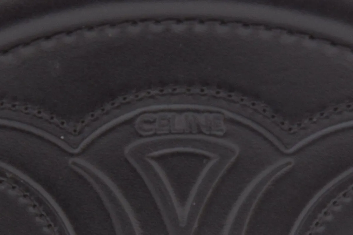 Celine Black Bucket Cuir Triomphe Oval Cross-Body