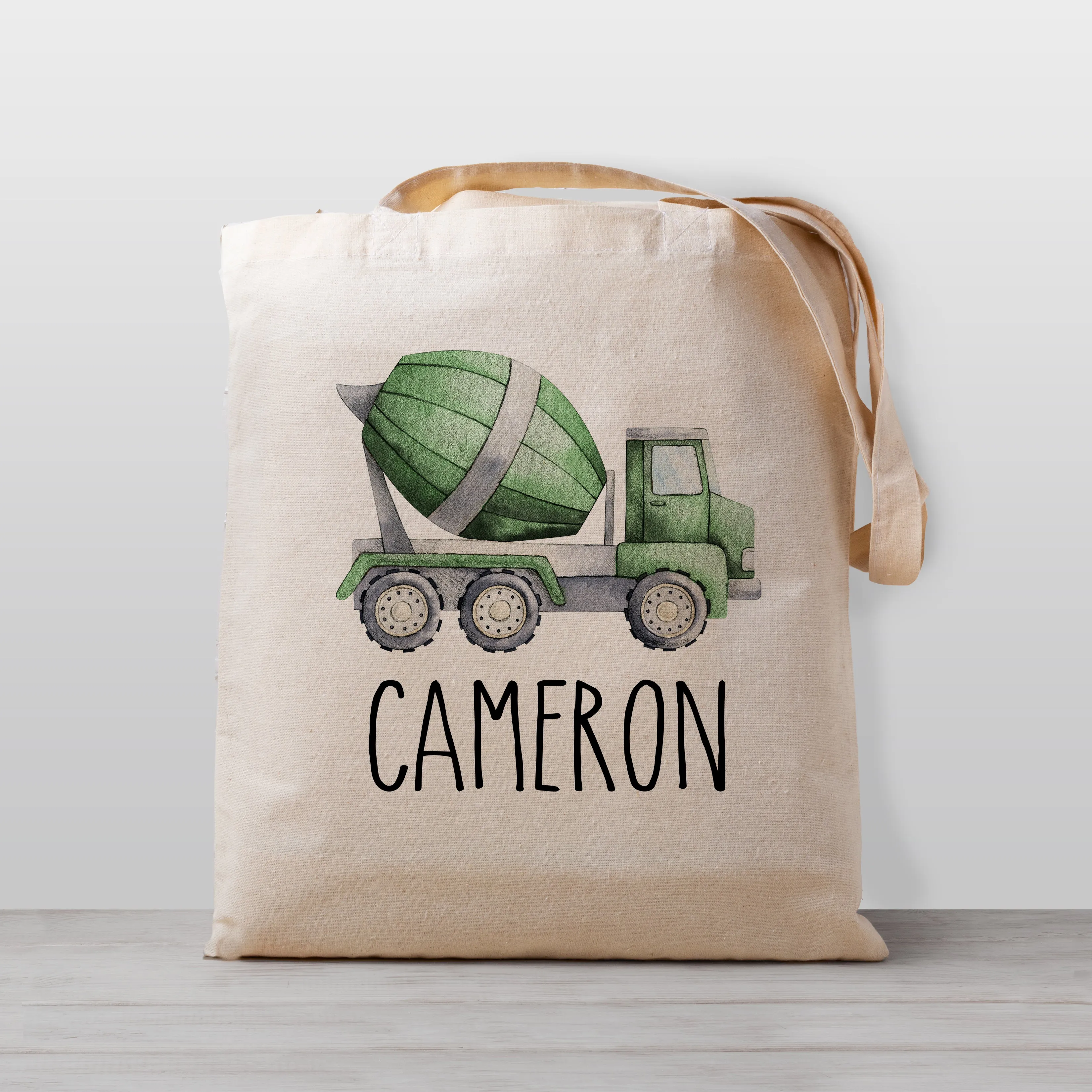 Cement Truck Personalized Tote Bag