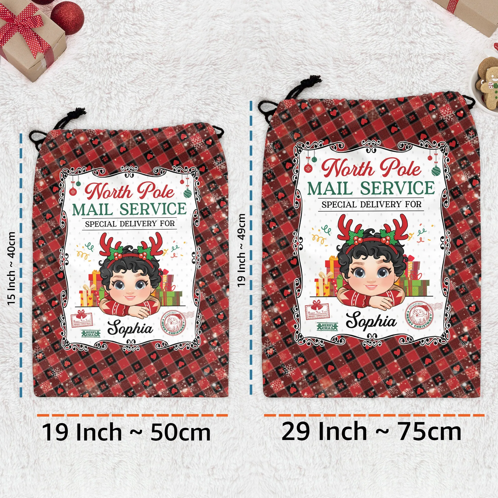 Christmas Santa Sack From North Pole For Kids - Personalized Christmas Sack