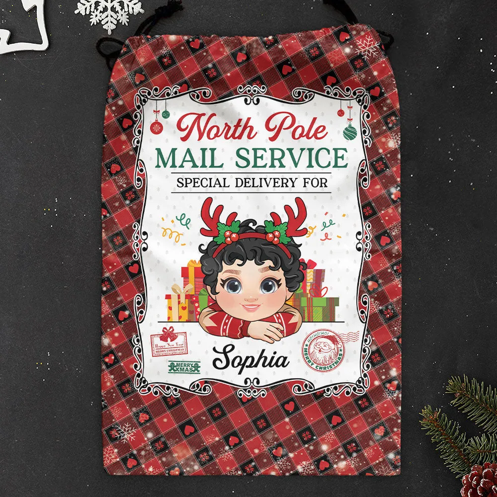 Christmas Santa Sack From North Pole For Kids - Personalized Christmas Sack