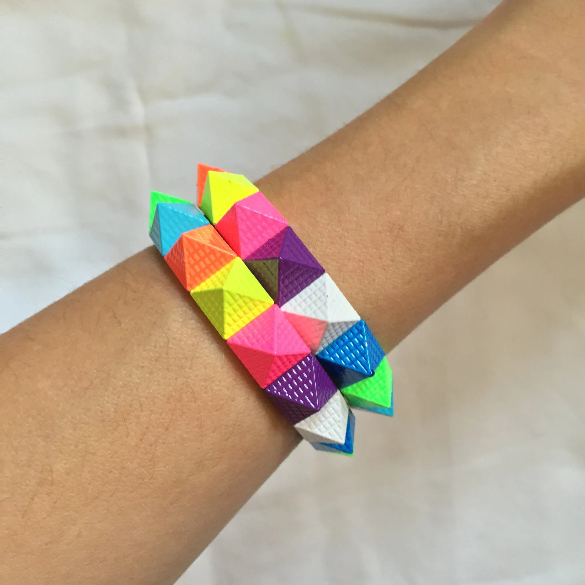 Colorful Pyramid Bracelet