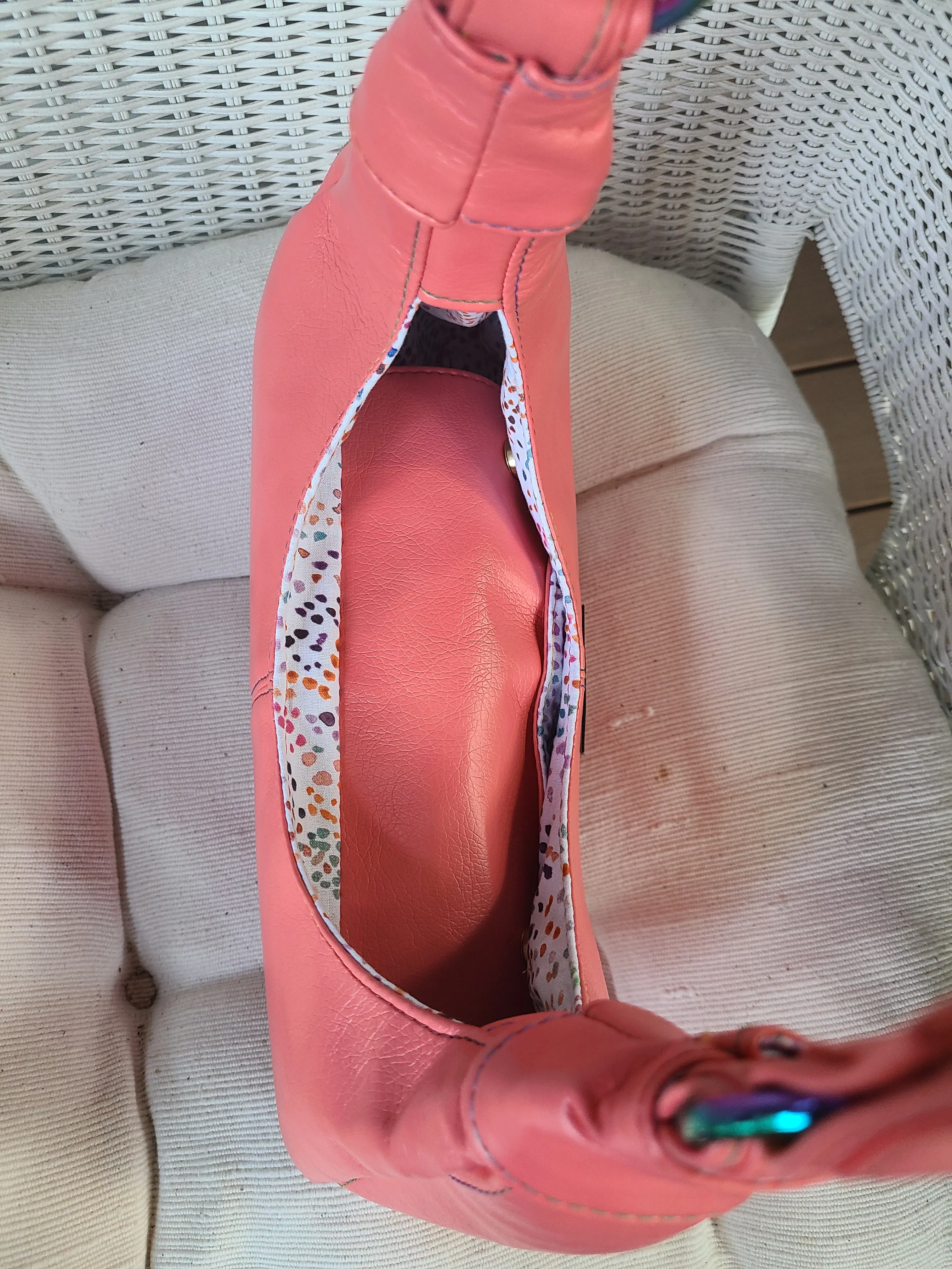 Coral Nautilus Hobo Purse