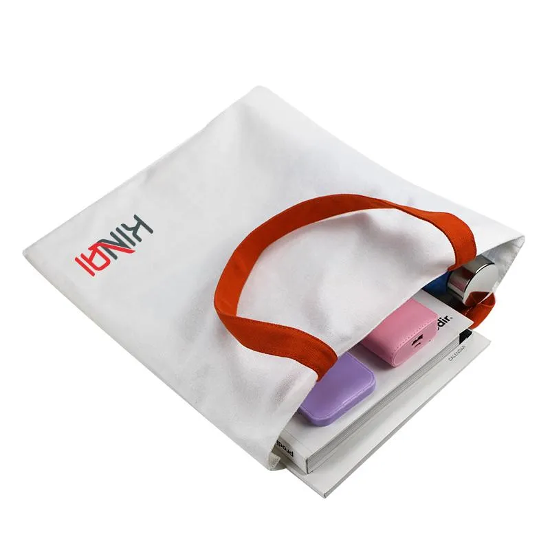 Cotton Bag with Colored Handle