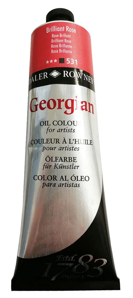 Daler Rowney Georgian Oil Paint - Brilliant Rose