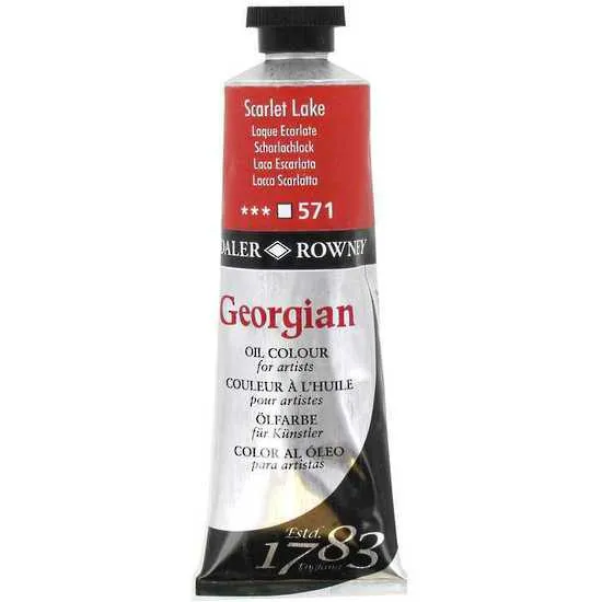 Daler Rowney Georgian Oil Paint - Brilliant Rose