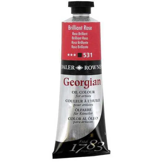 Daler Rowney Georgian Oil Paint - Brilliant Rose