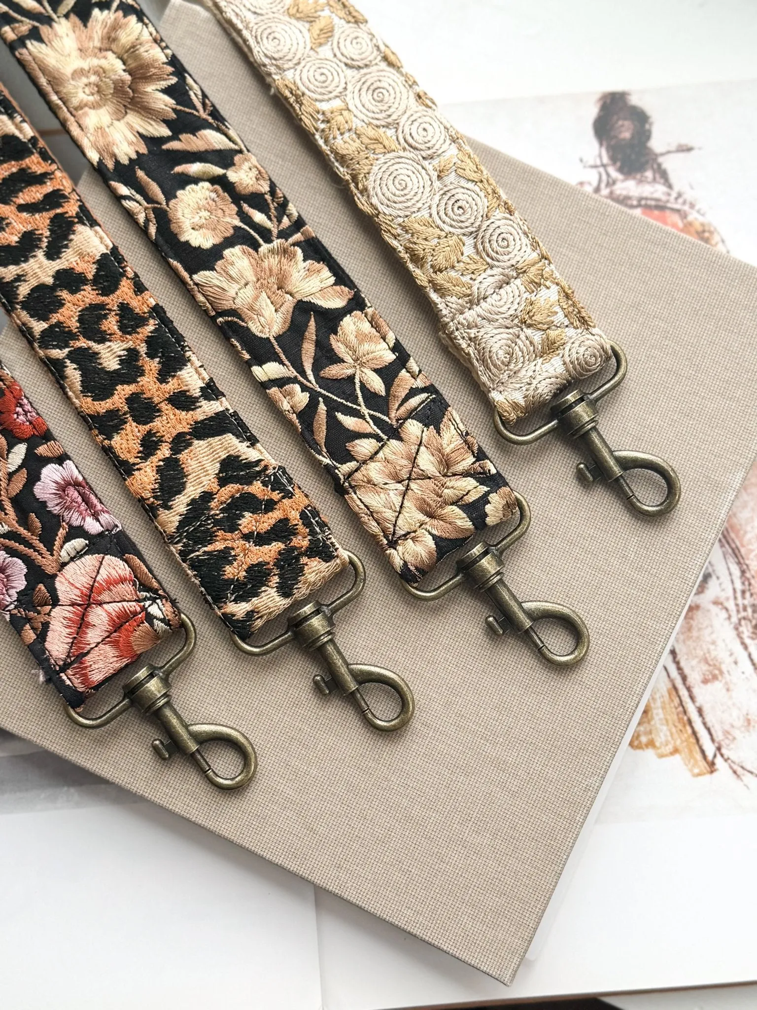 Embroidered Phone/Bag Cord Long