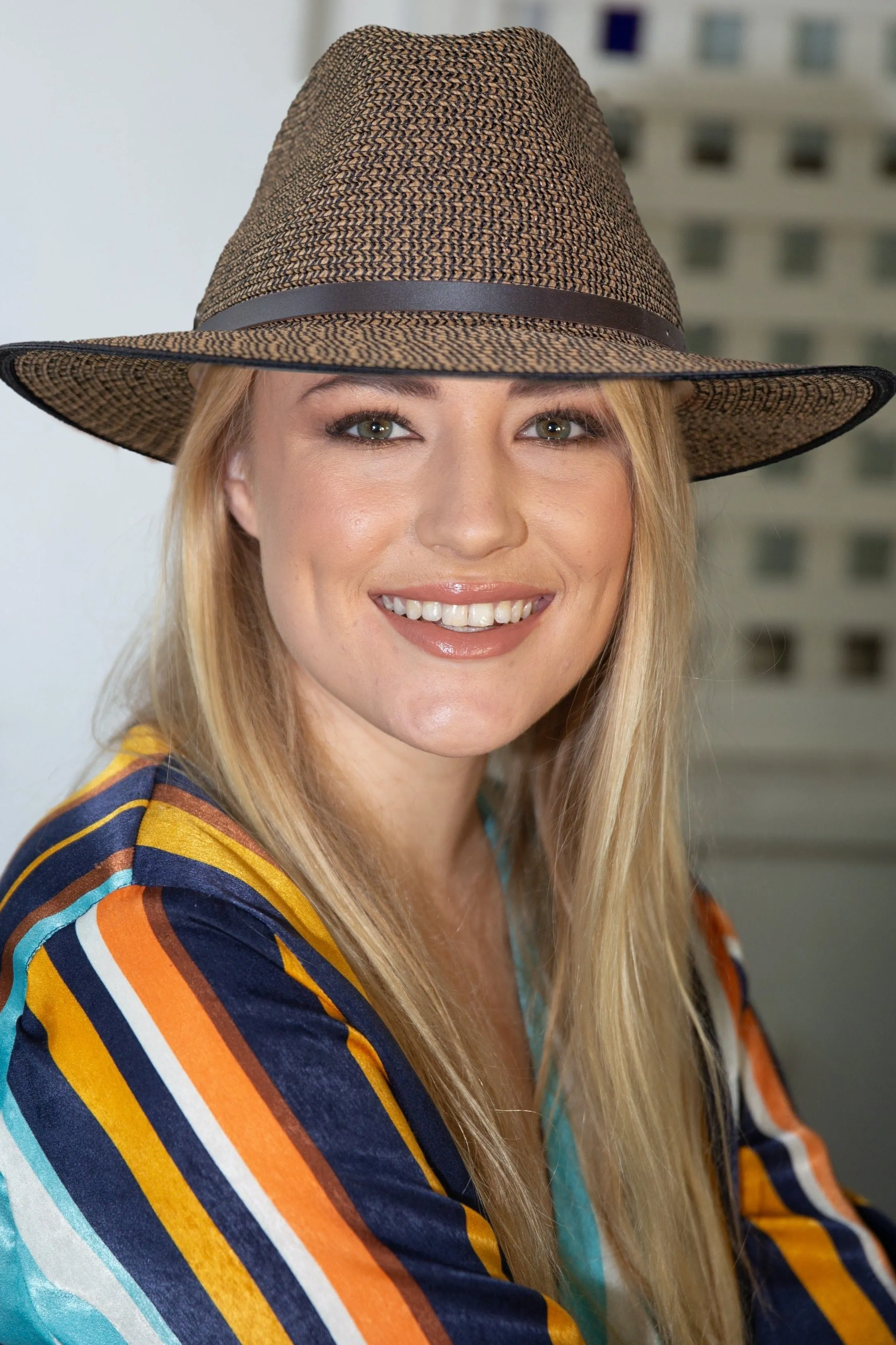 Evoke Berri Fedora - Camel/Black