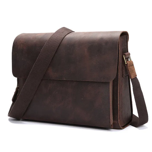 Genuine Leather Gents Messenger Bag