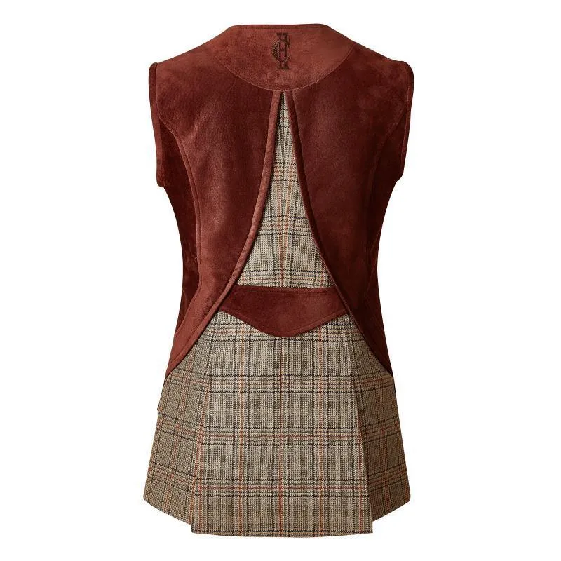 Holland Cooper Tweed Field Vest - Bourbon Tweed