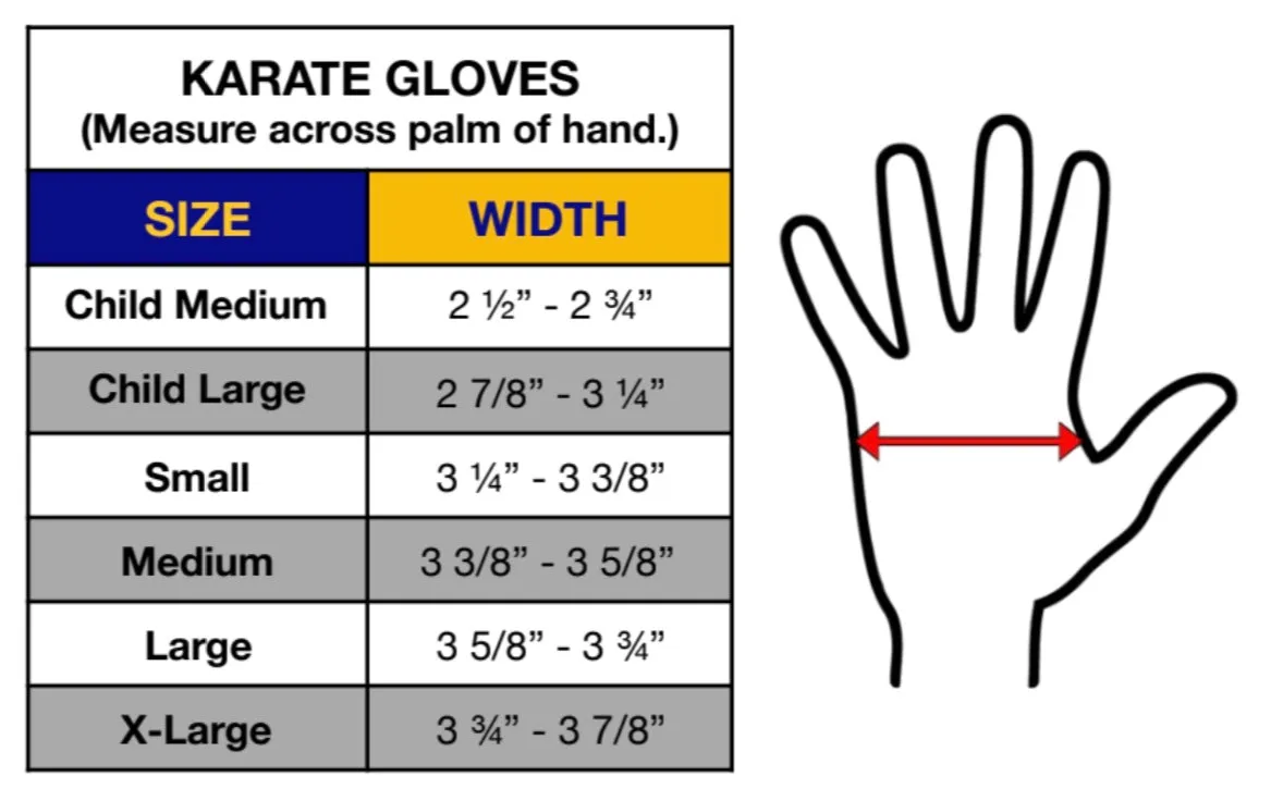 Karate Gloves (Hand Gear / Grappling Gloves)