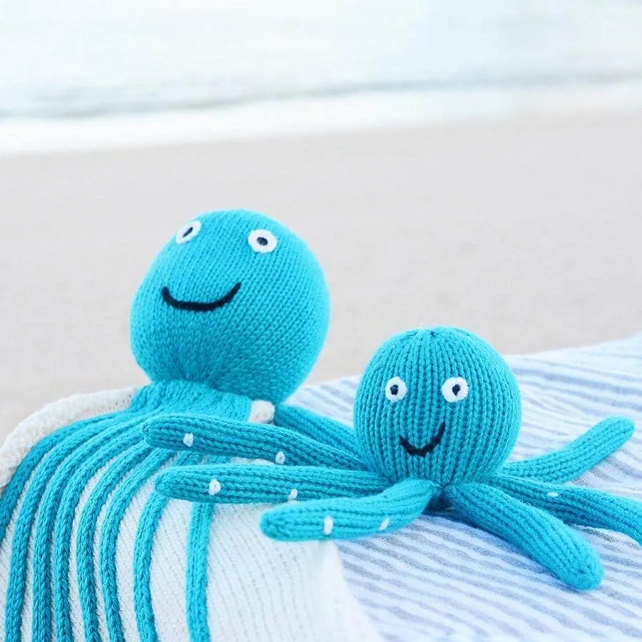 Knit Octopus Security Blanket