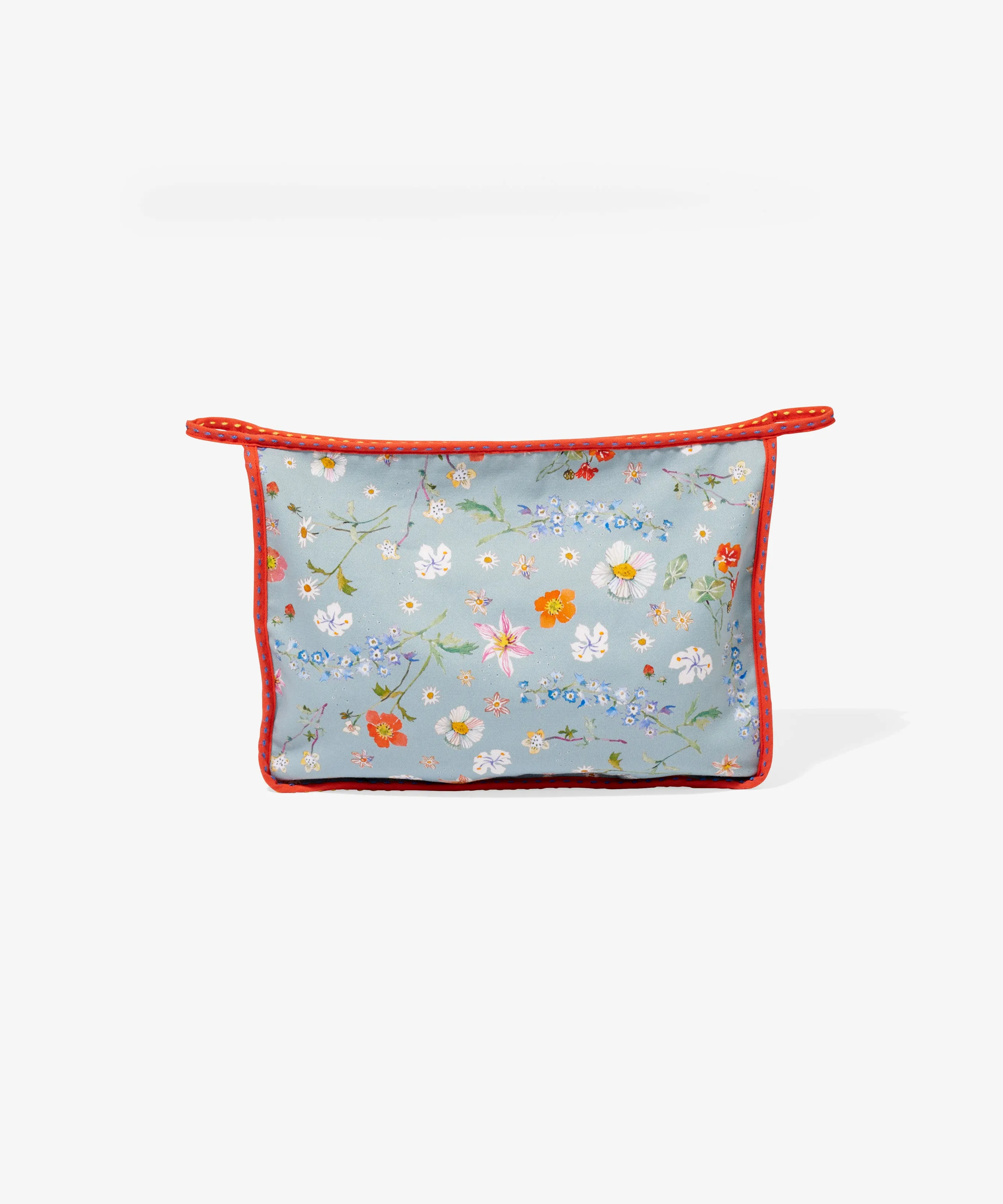 Large Zip Bag, Light Floral