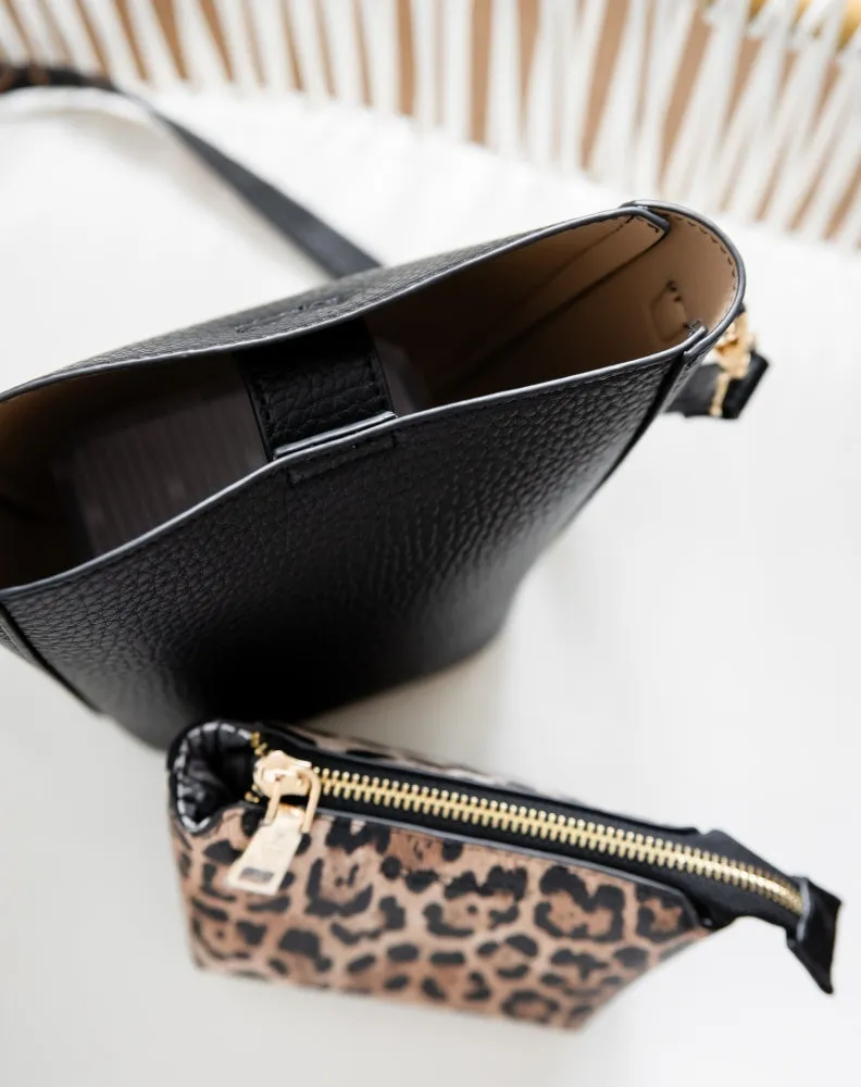 Lexi Crossbody Bag - Leopard Black