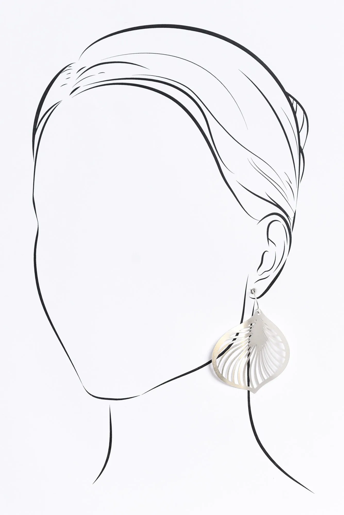 Lily Silver Leaf Earrings