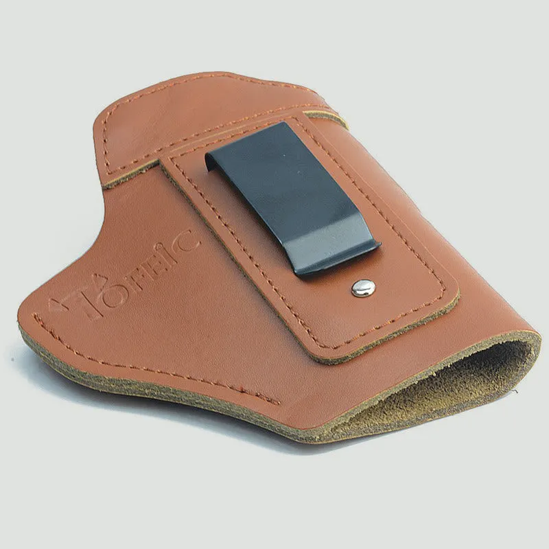 Outdoor Tactical Leather Holster Cowhide Invisible Quick Pull Holster Carrying Gun Holster