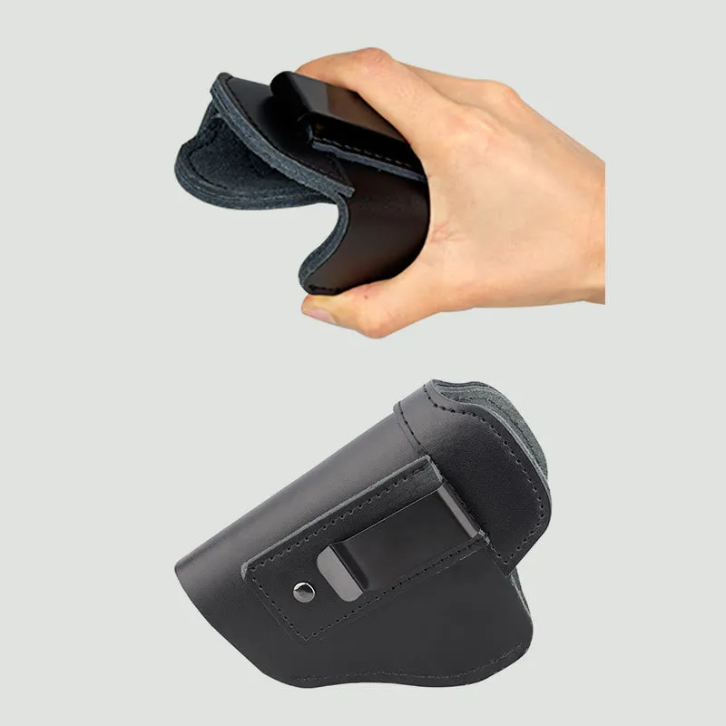 Outdoor Tactical Leather Holster Cowhide Invisible Quick Pull Holster Carrying Gun Holster
