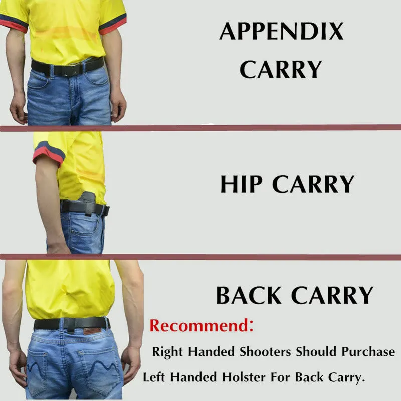 Outdoor Tactical Leather Holster Cowhide Invisible Quick Pull Holster Carrying Gun Holster