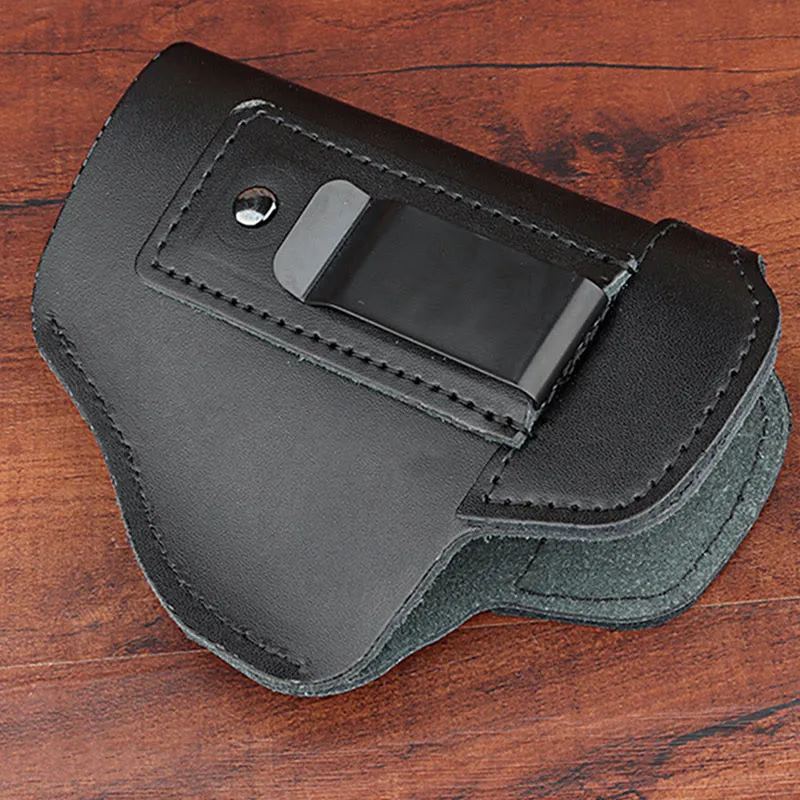 Outdoor Tactical Leather Holster Cowhide Invisible Quick Pull Holster Carrying Gun Holster