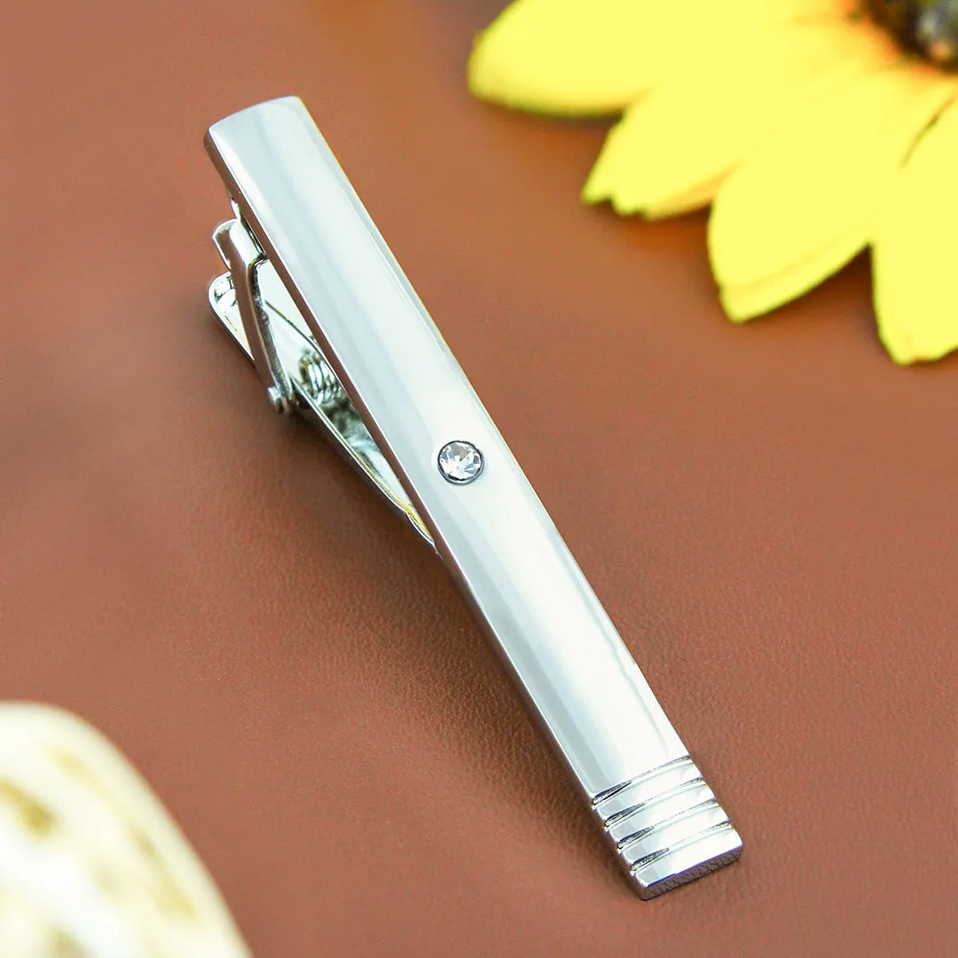 Peluche Striking CrystalTie Pin for Men